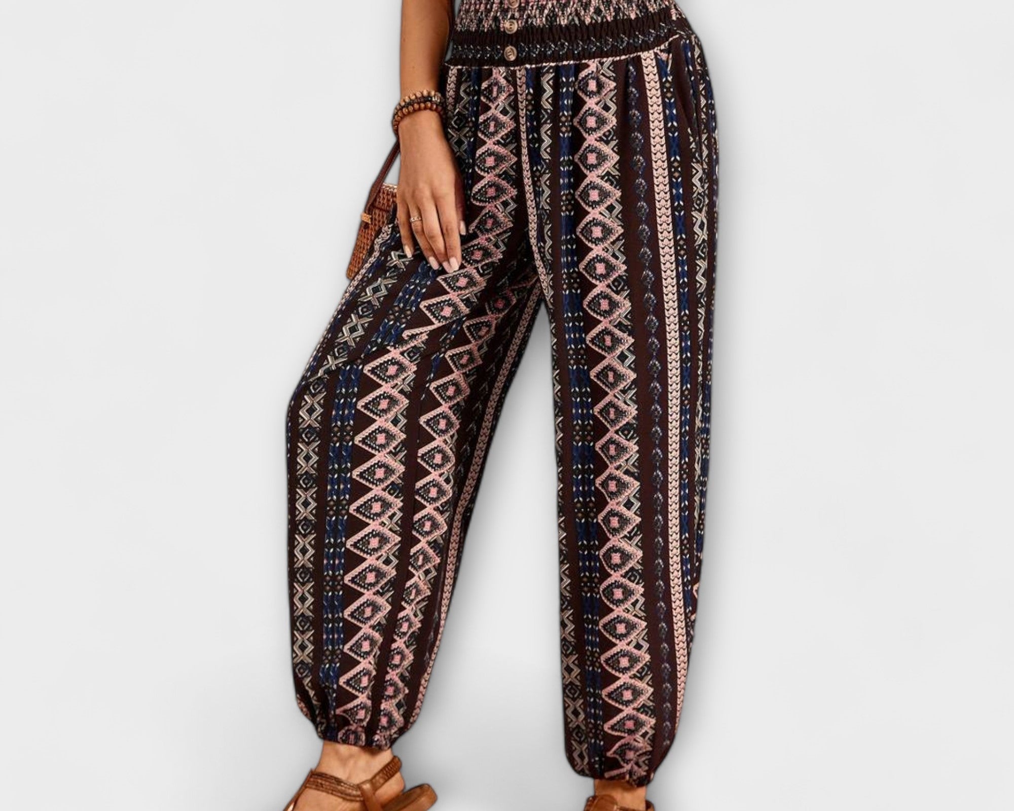 Scarlett - Kalhoty s etnickým vzorem