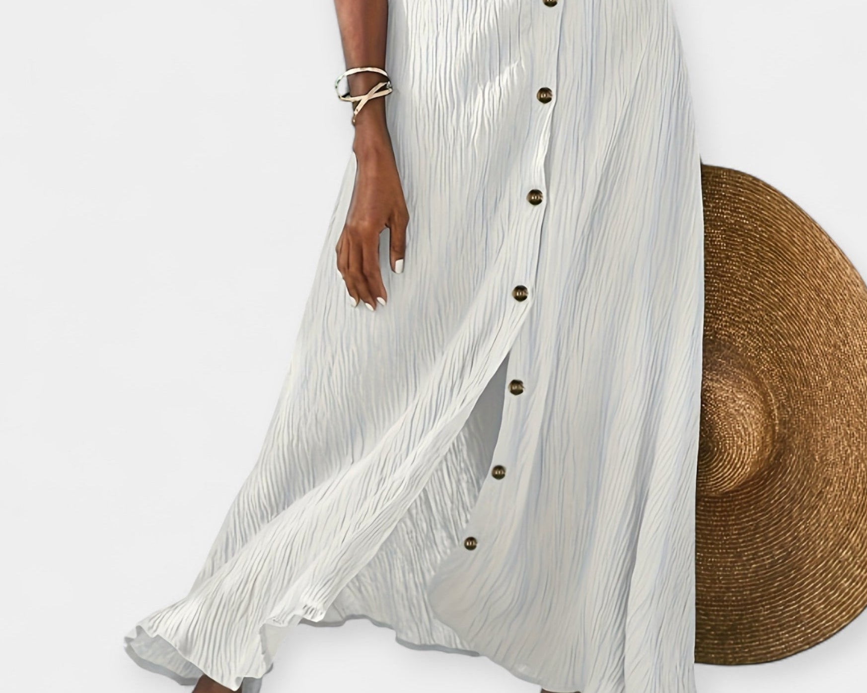 Poloprůhledná midi sukně s rozparkem