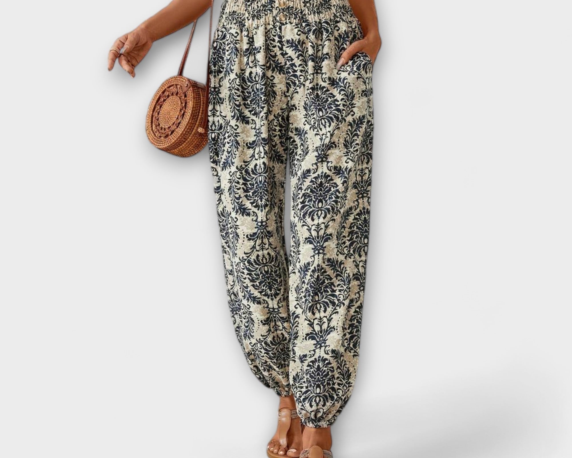 Scarlett - Kalhoty s etnickým vzorem