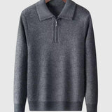 Perla- Kašmírový svetr se čtvrtým zipem Gstaad