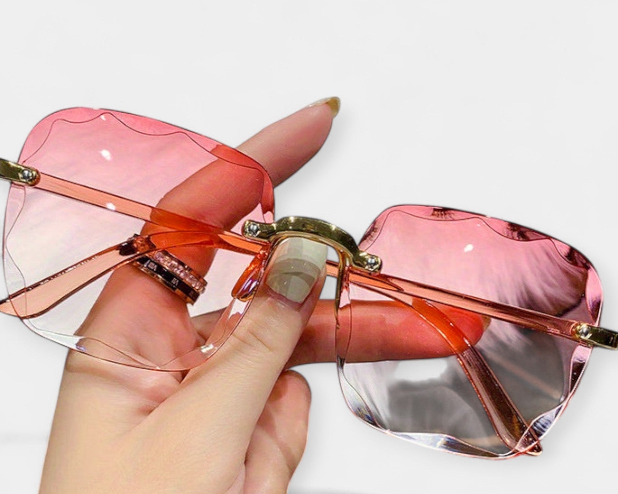 Klasické Retro Brýle Bez Rámu 