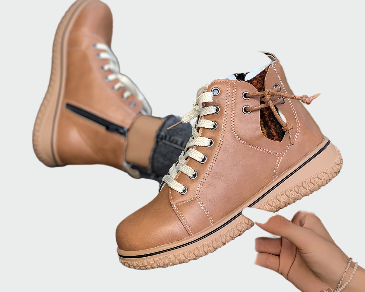 Ortopedické kožené kotníkové boty