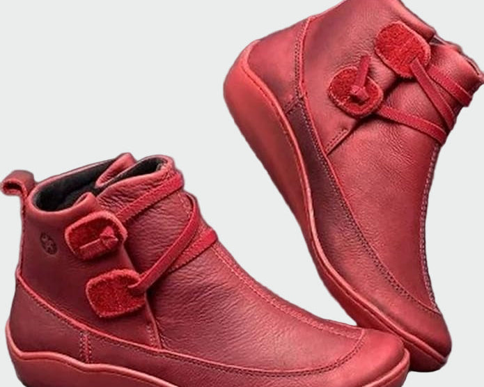 Prémiové ortopedické kožené boty