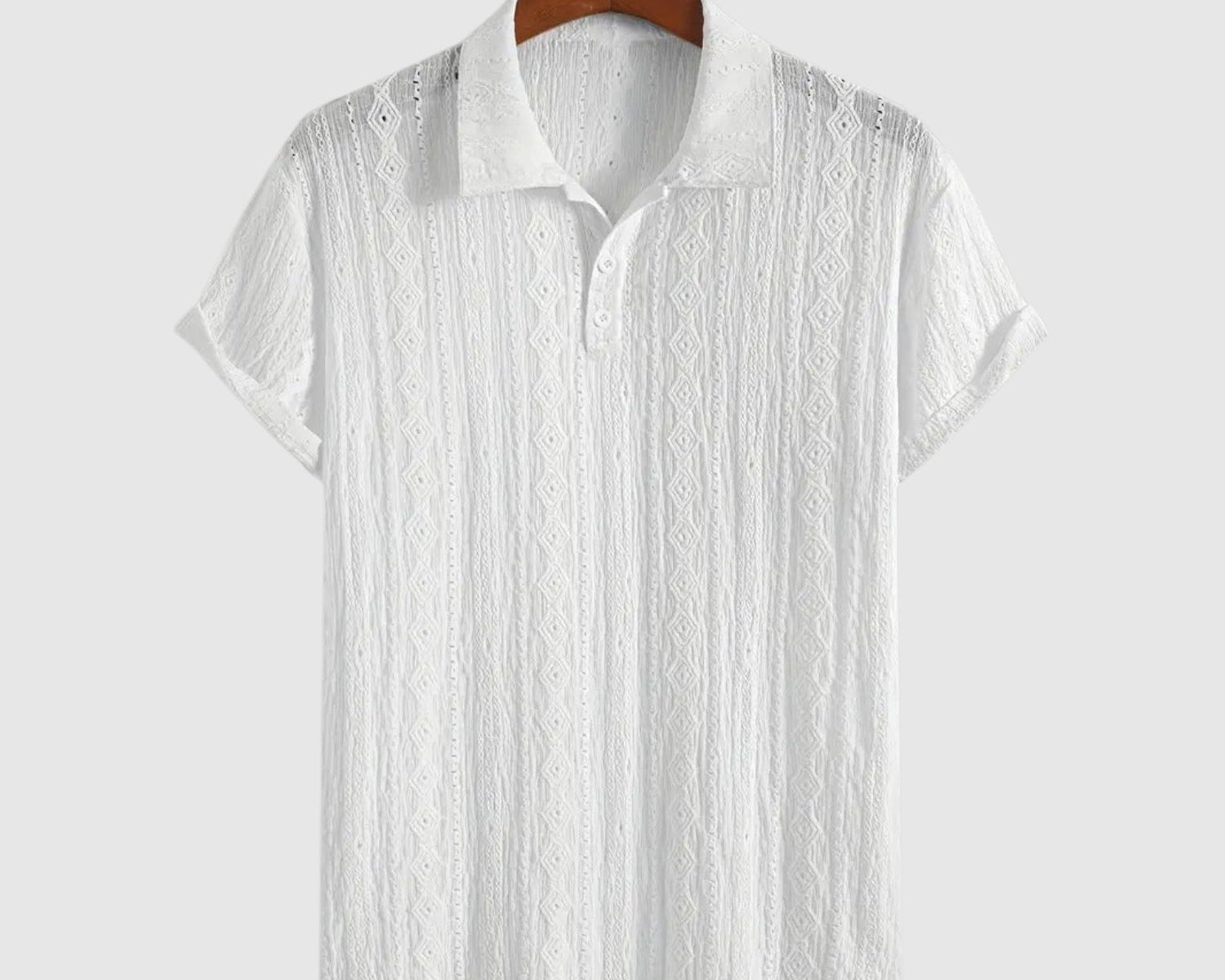 Libuše – Jemné pletené polo s texturovaným designem