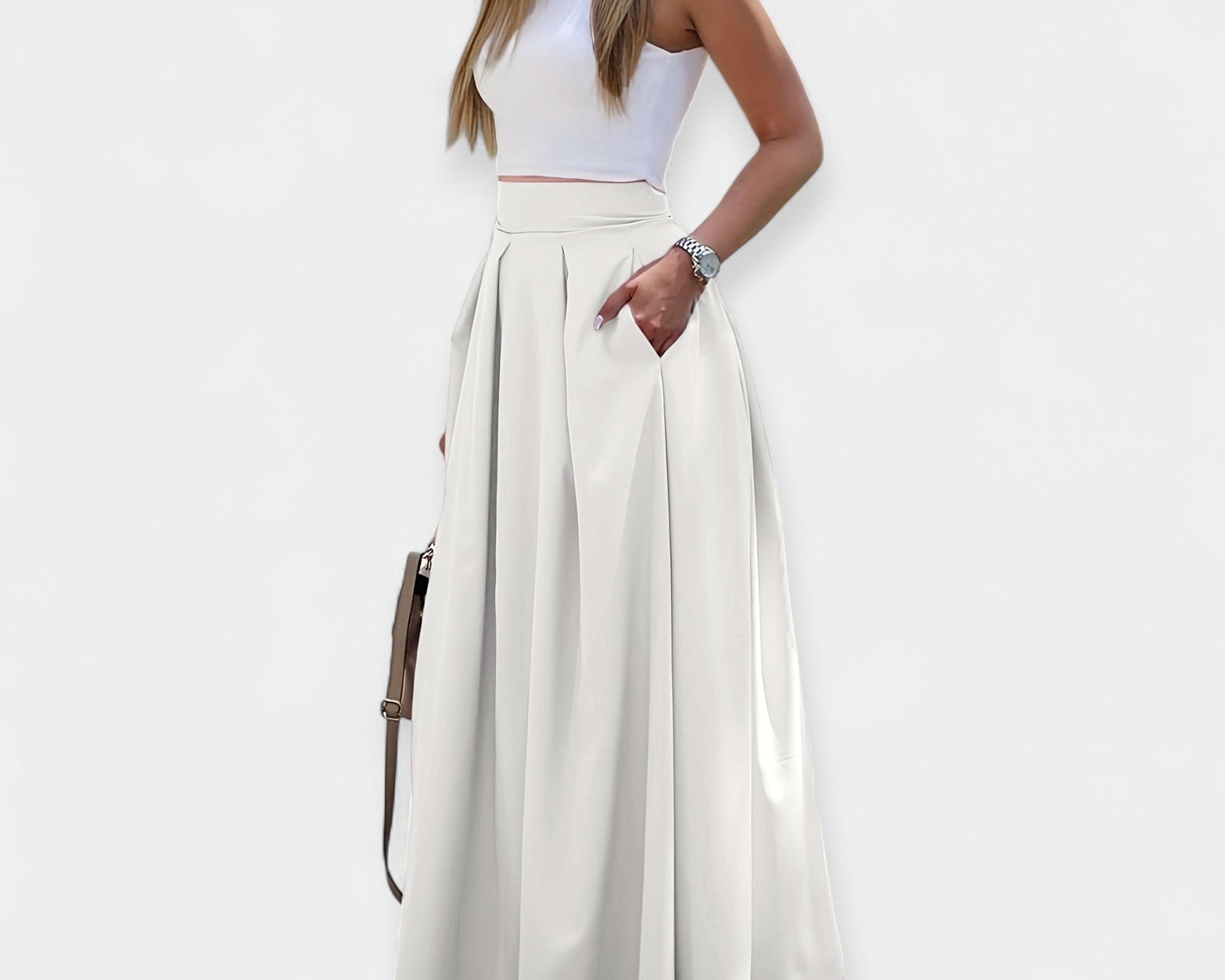 Stylová midi sukně