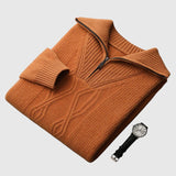 Svetr na zip z merino vlny Perla-Taranto