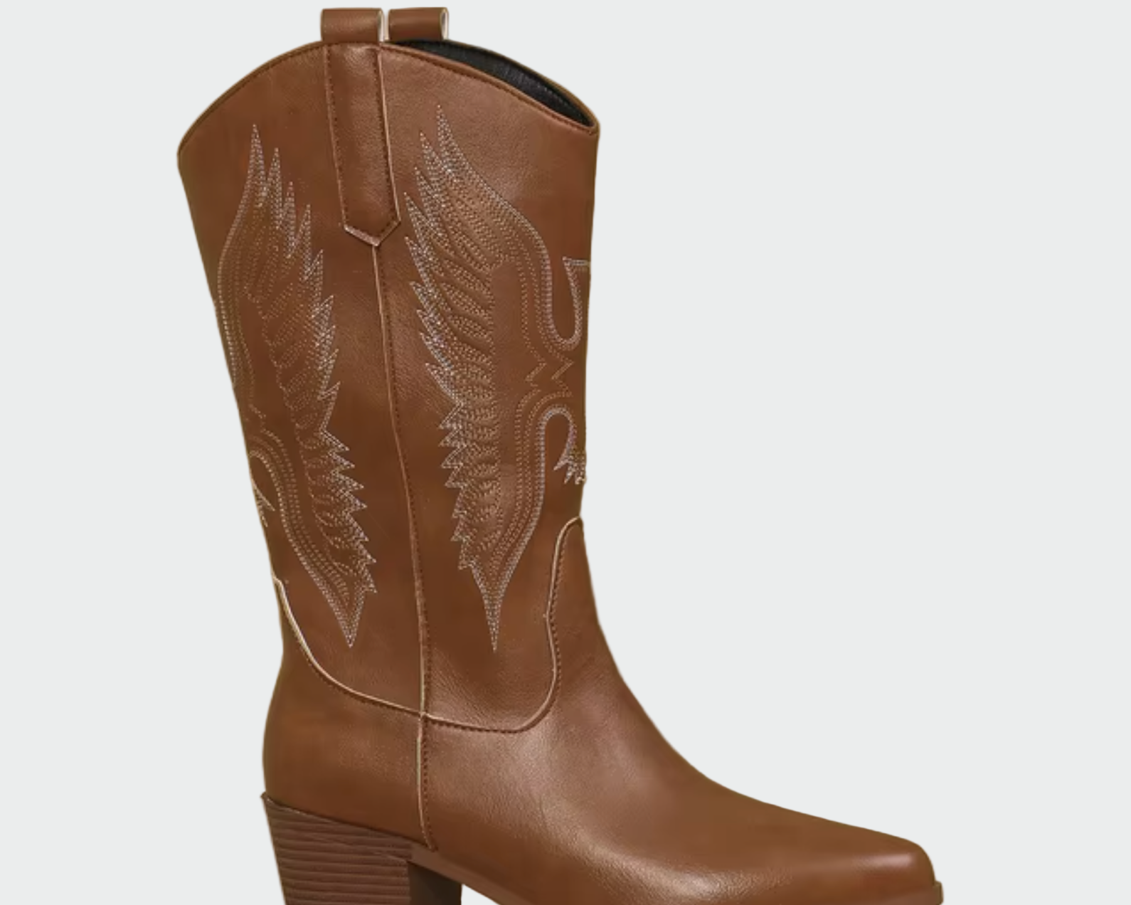 Kožené západní kovbojské boty