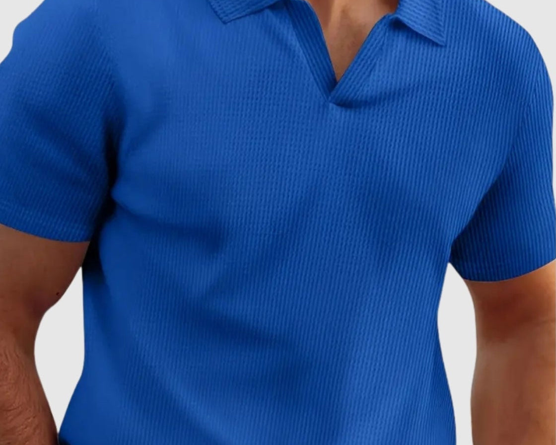 Libuše– Žebrované tričko s výstřihem do V