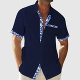 Libuše – Košile s krátkým rukávem a detailními kontrastními