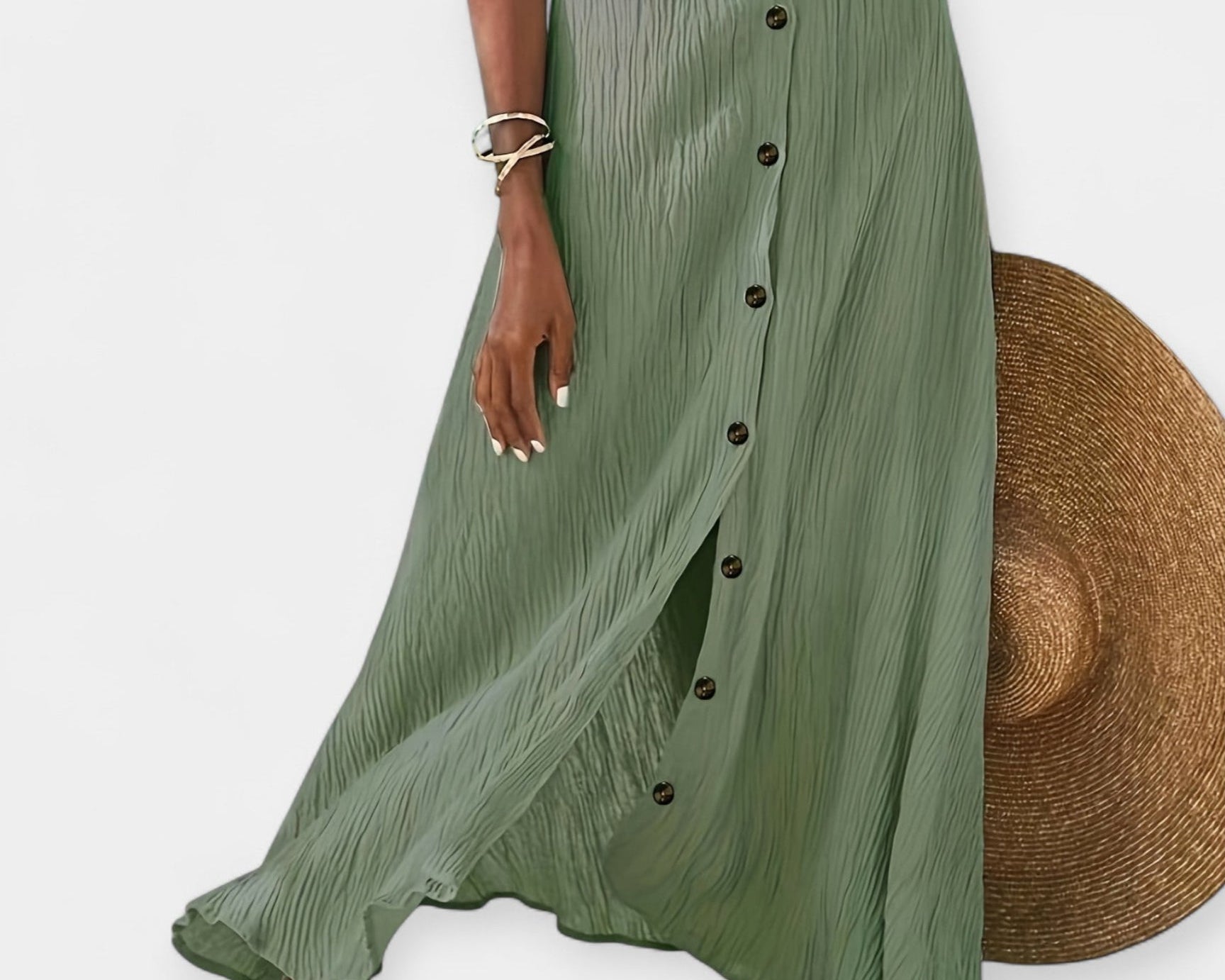 Poloprůhledná midi sukně s rozparkem