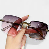 Klasické Retro Brýle Bez Rámu 