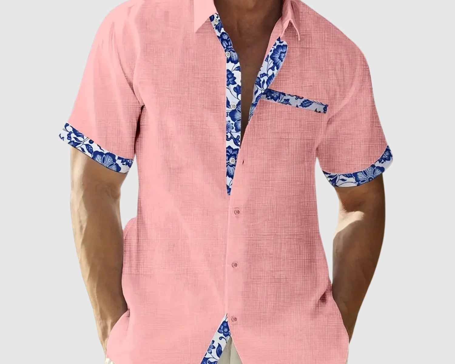 Libuše – Košile s krátkým rukávem a detailními kontrastními