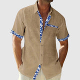 Libuše – Košile s krátkým rukávem a detailními kontrastními