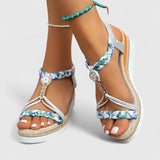 Lenka - Pohodlné sandály na klínku