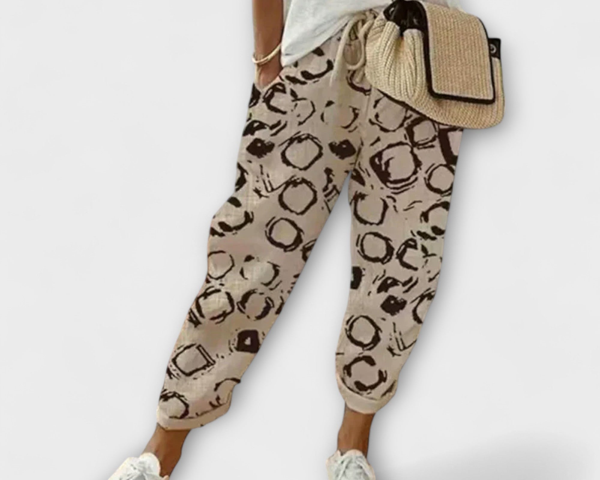 Burga - Pohodlné kalhoty z bavlny a lnu 