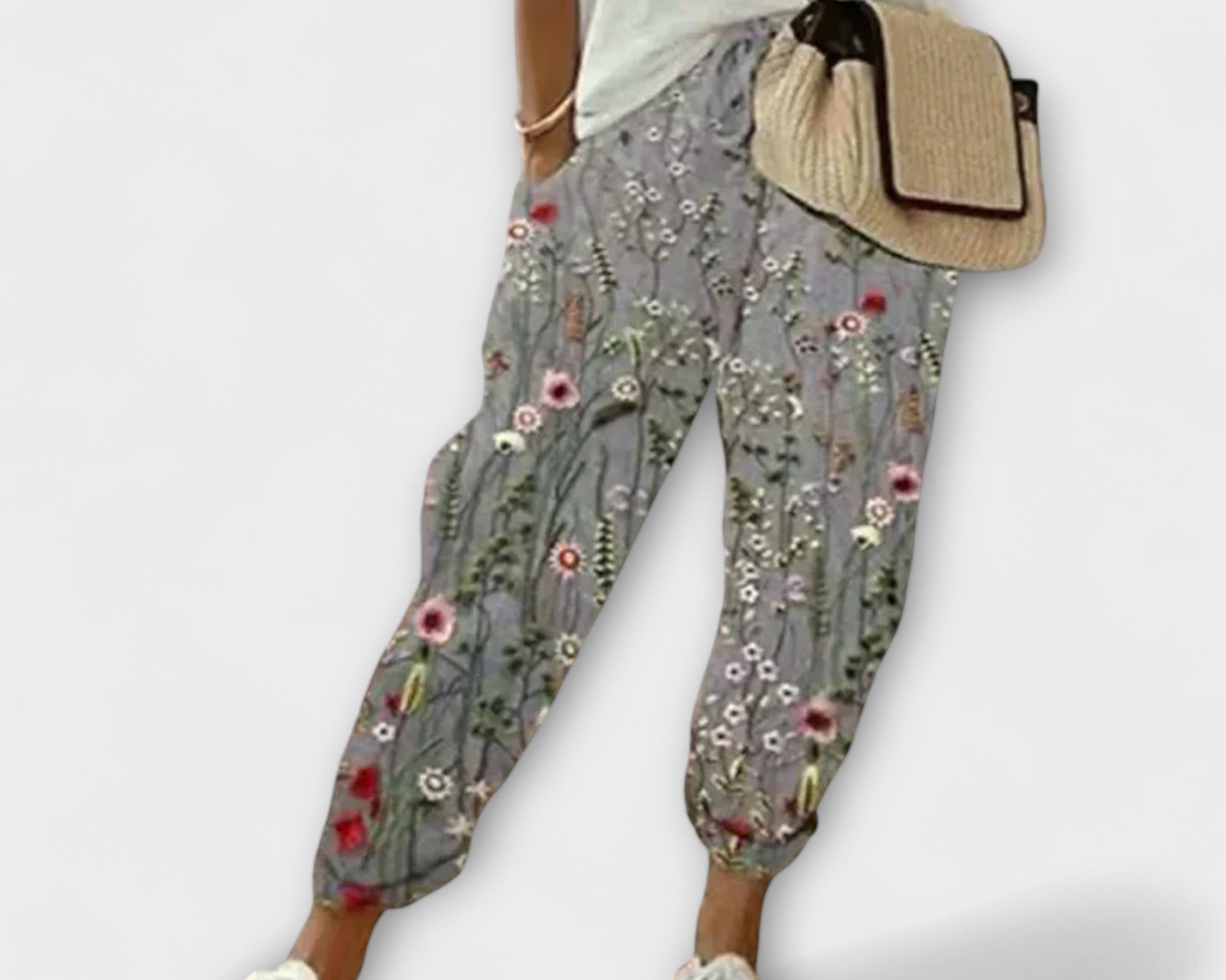 Burga - Pohodlné kalhoty z bavlny a lnu 