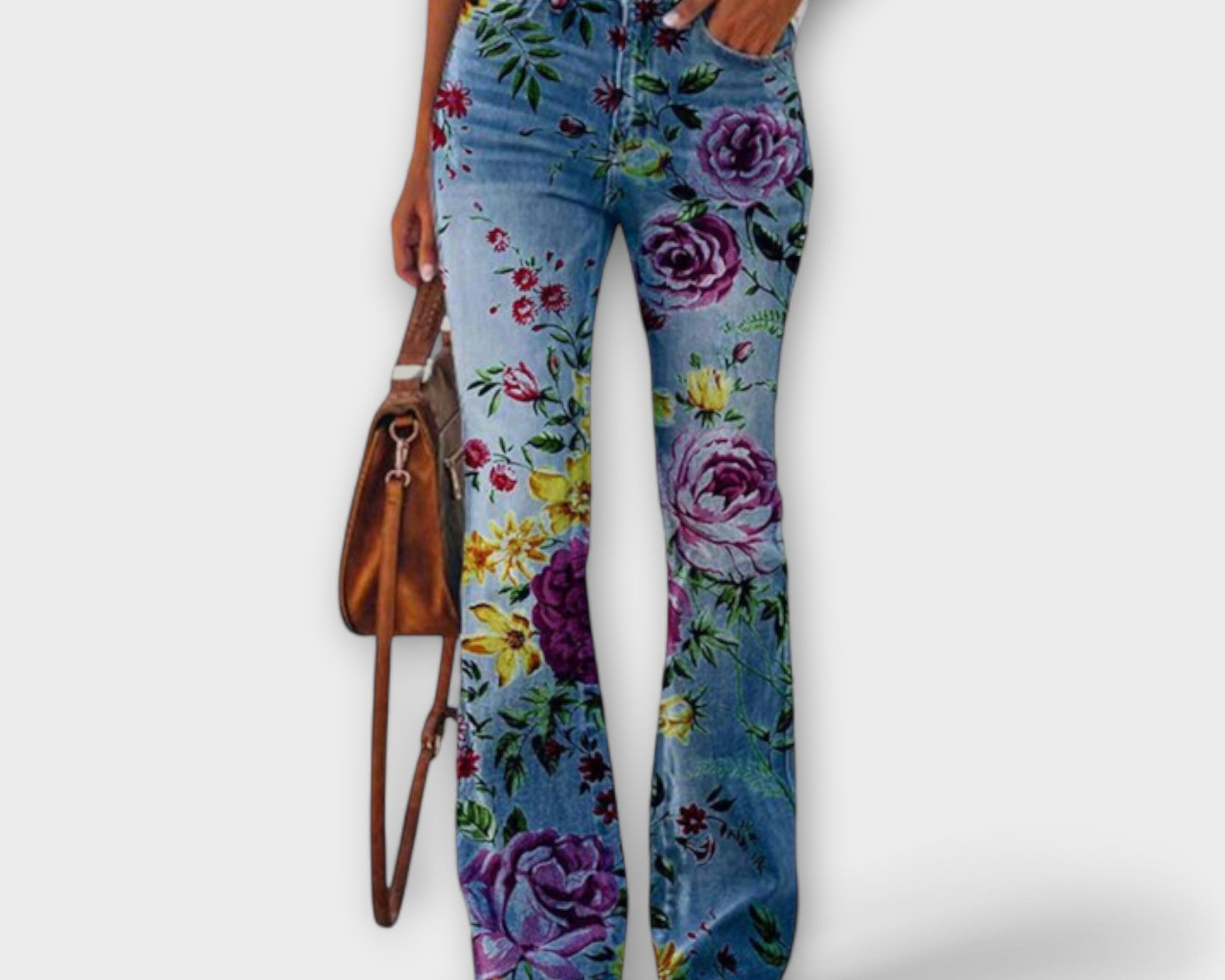 Kalhoty s květinami