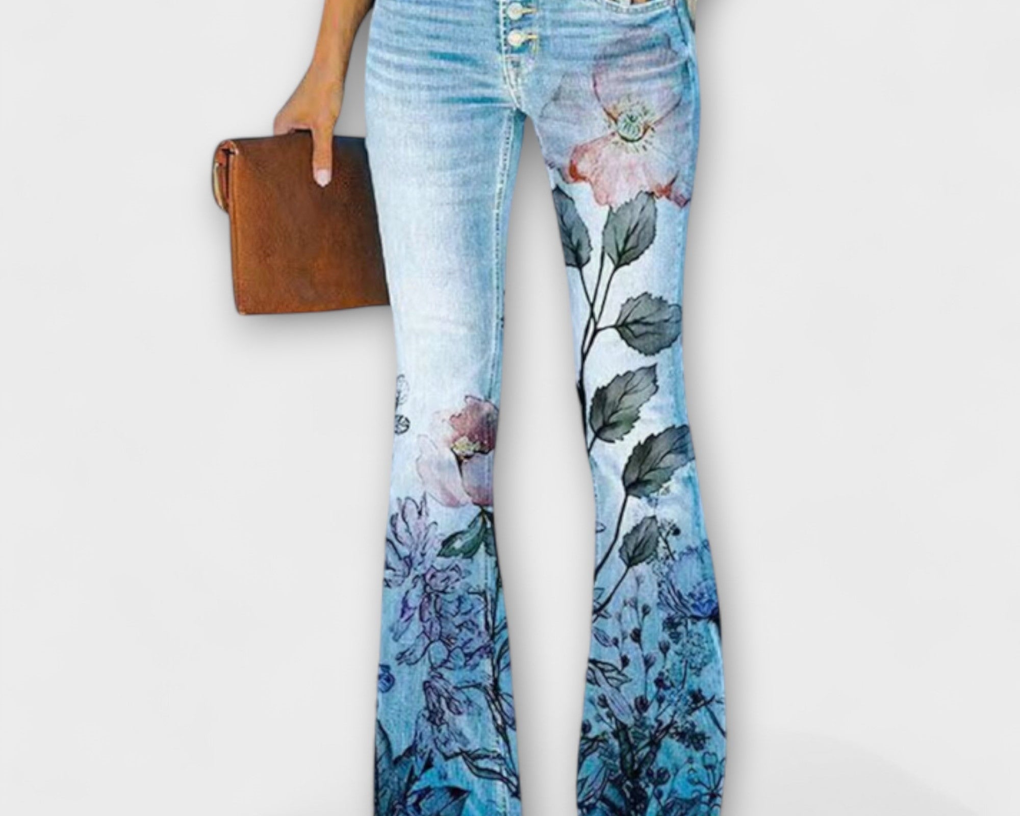 Kalhoty s květinami