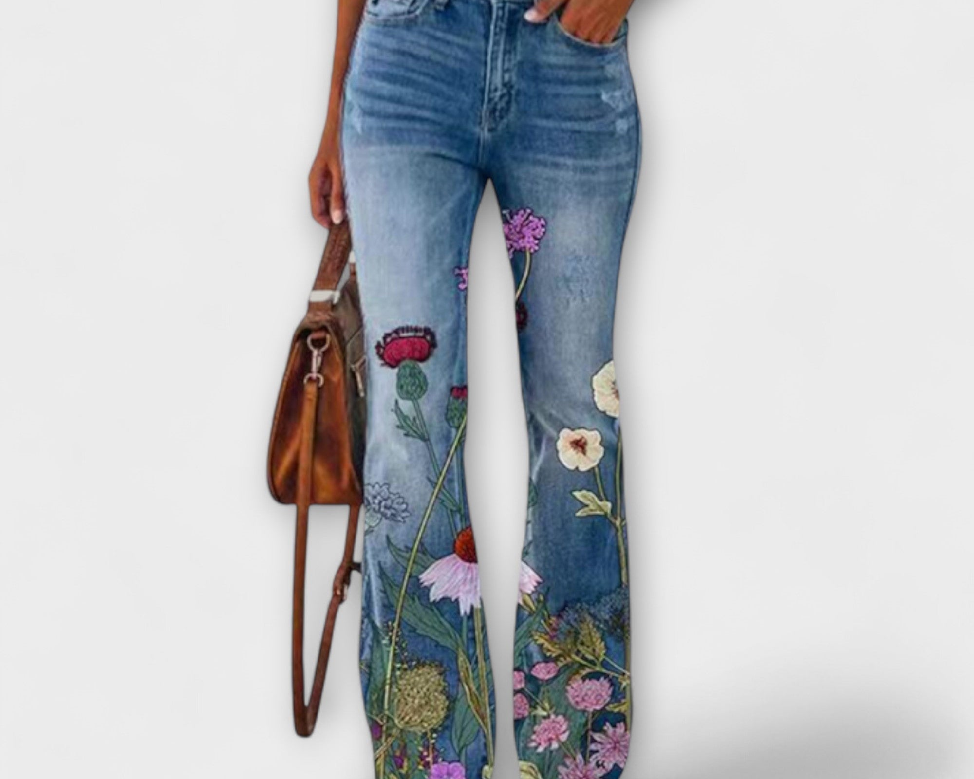 Kalhoty s květinami