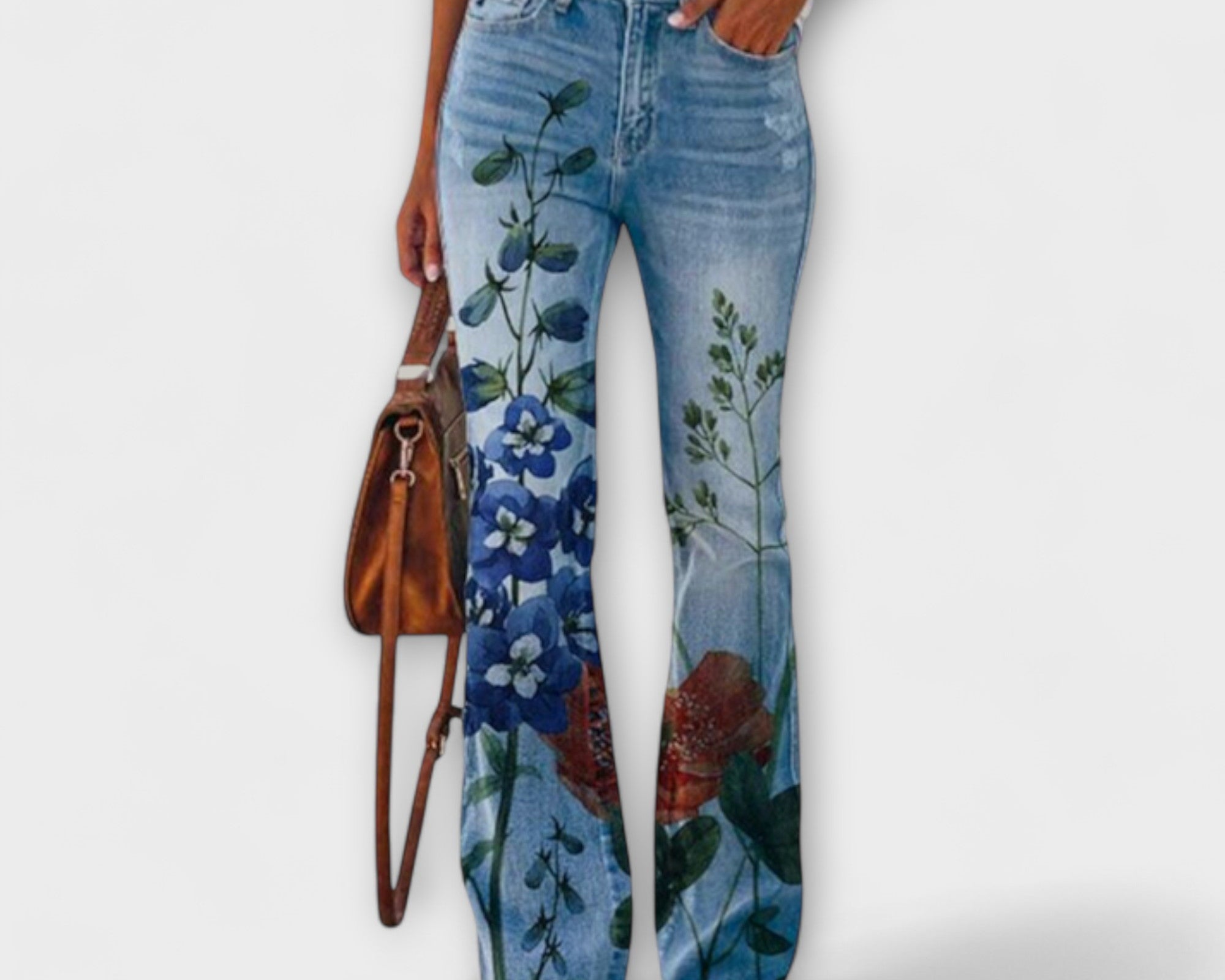 Kalhoty s květinami