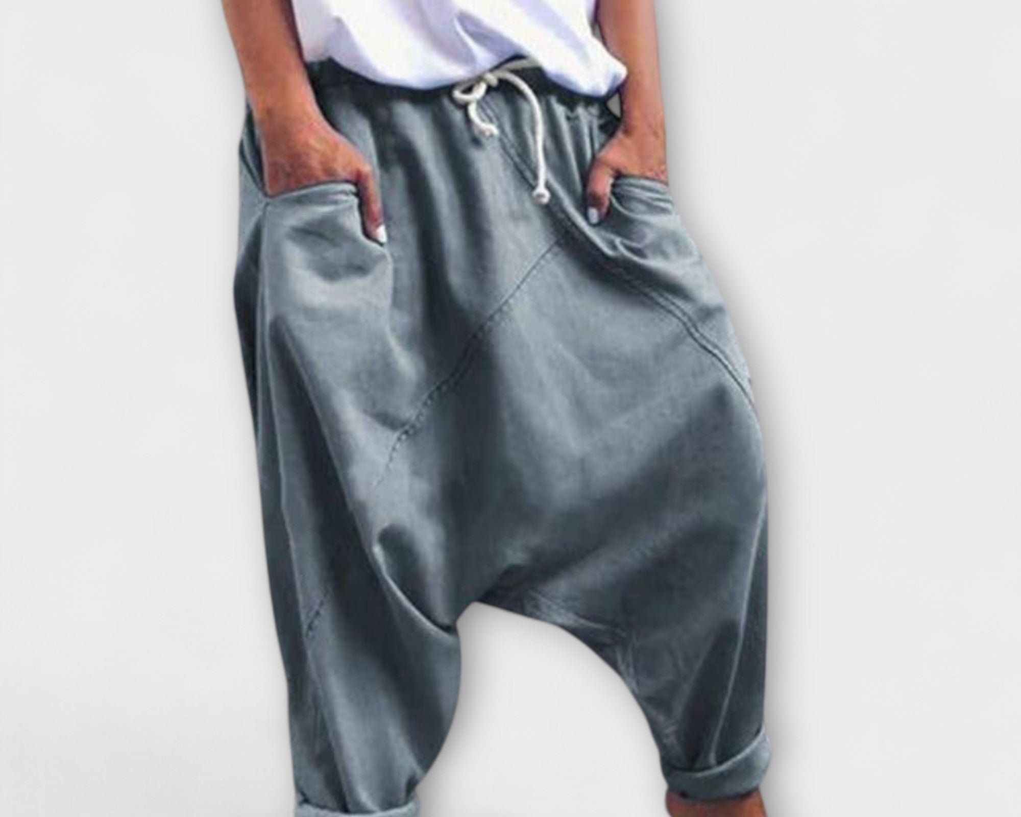 Hara - Volné haremové kalhoty se šňůrkou