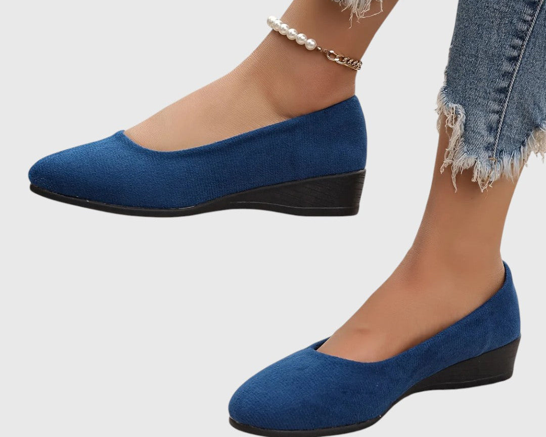 Éliane – Pohodlné baleríny s klínovým podpatkem