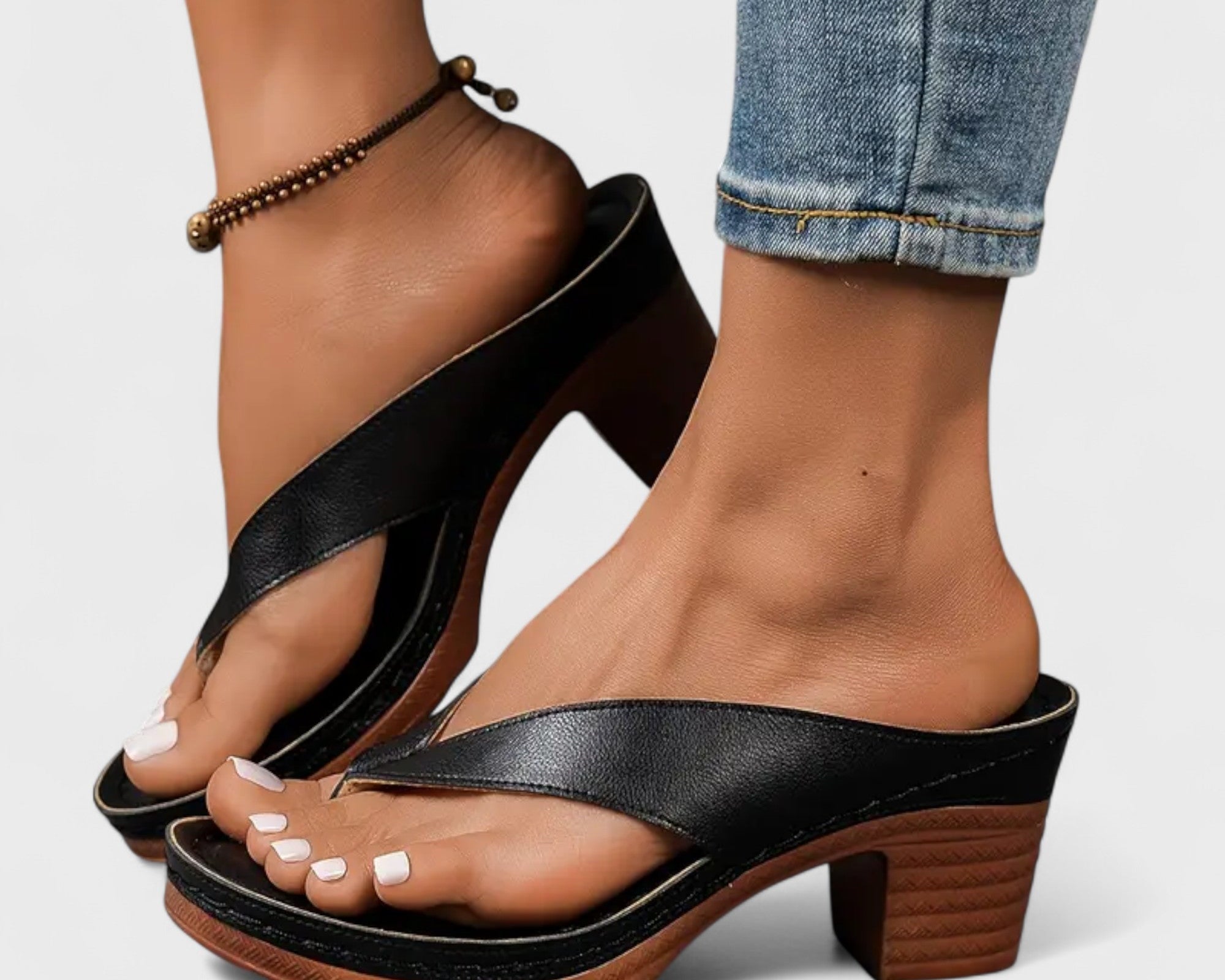 Petra - Ortopedické pantofle s podpatky