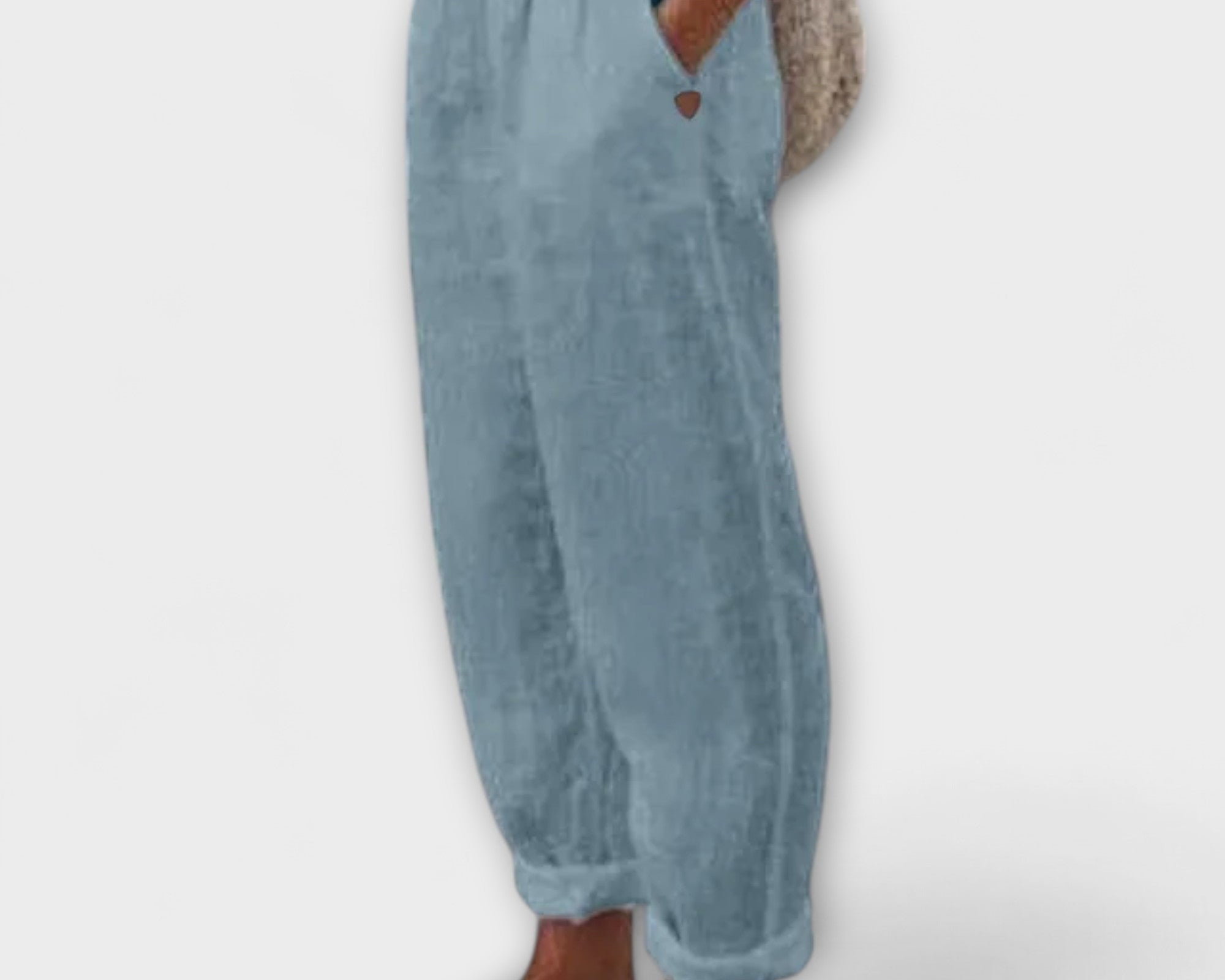 Clara - Kalhoty s měkkým pasem a bočními kapsami