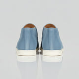 Pánské semišové loafery – Slip-On Chukka style, plochý podpatek – Světle modré