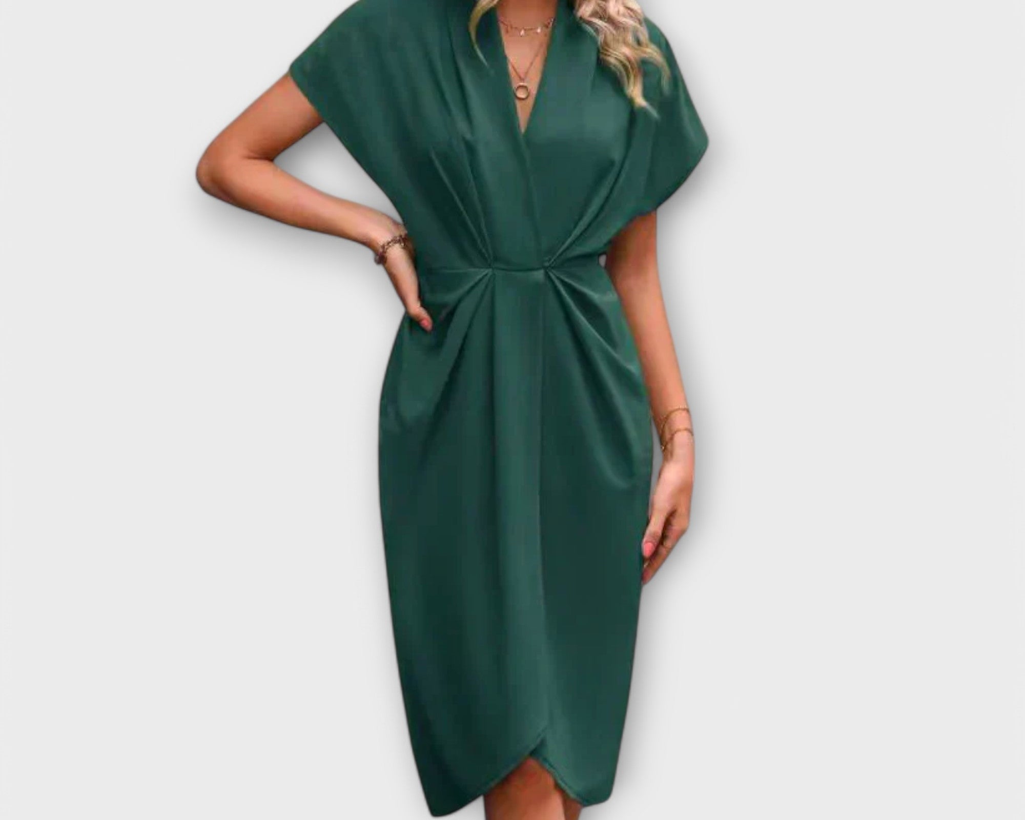 Serena - Midi Zavinovací Šaty