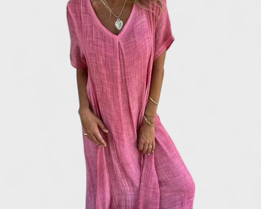 Ester - Šaty s V-výstřihem