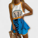 Isoria – Mini Šaty s Mořským Pocitem