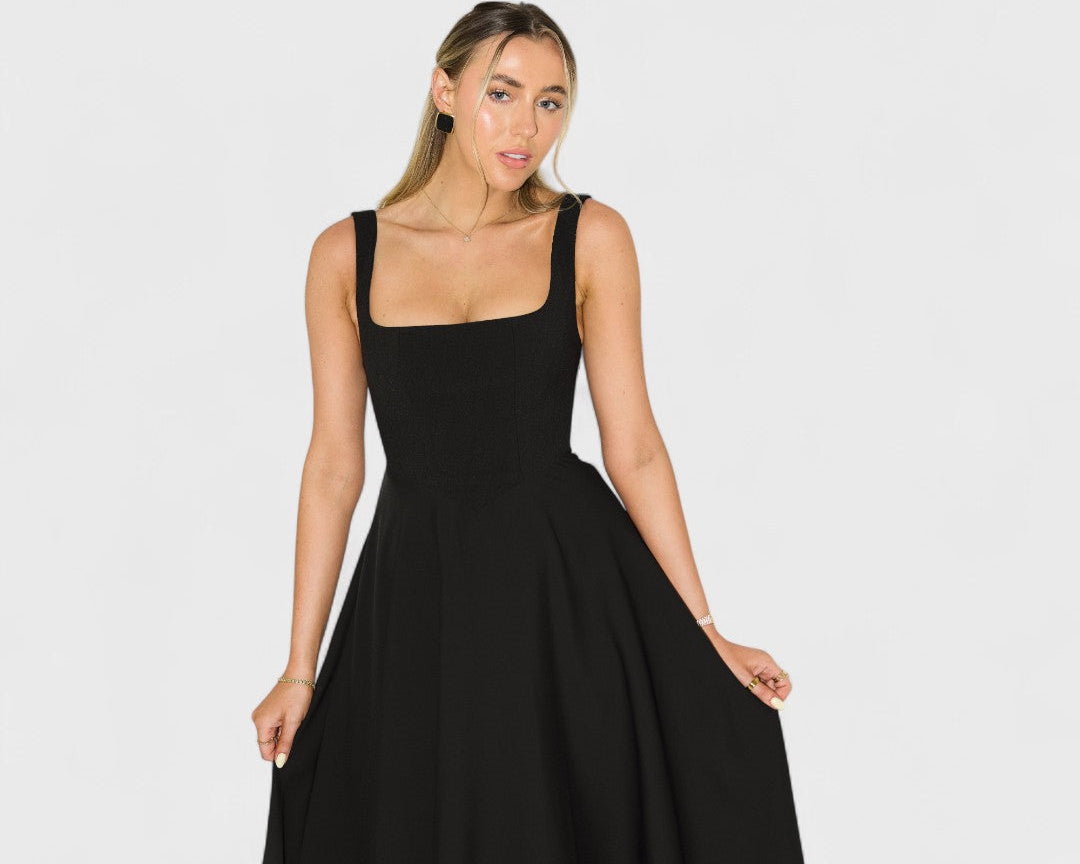 Amelia - Volné Midi Šaty