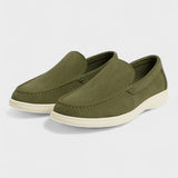 Pohodlné penské loafers – Olivově zelené