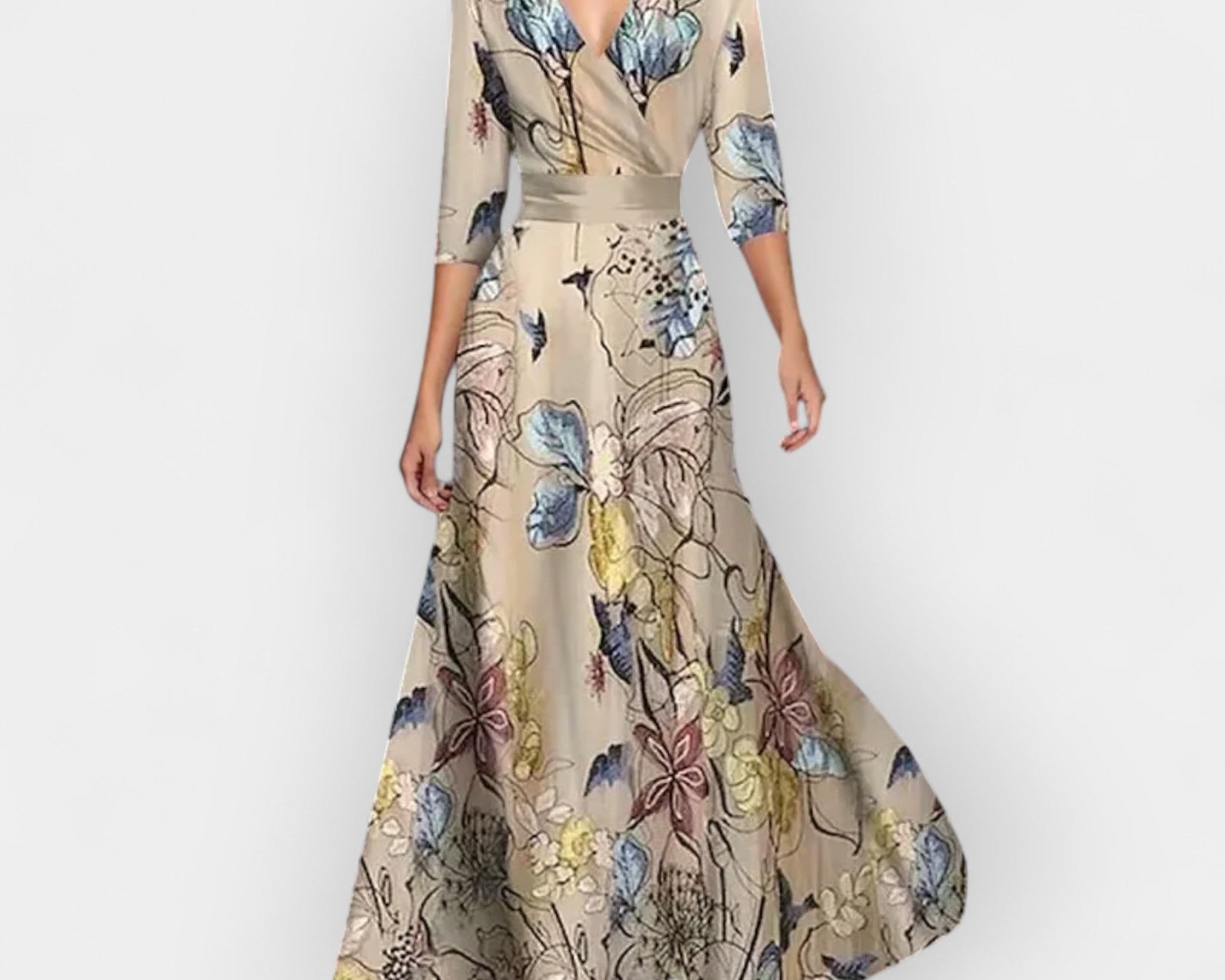 Maxi šaty s květinovým vzorem