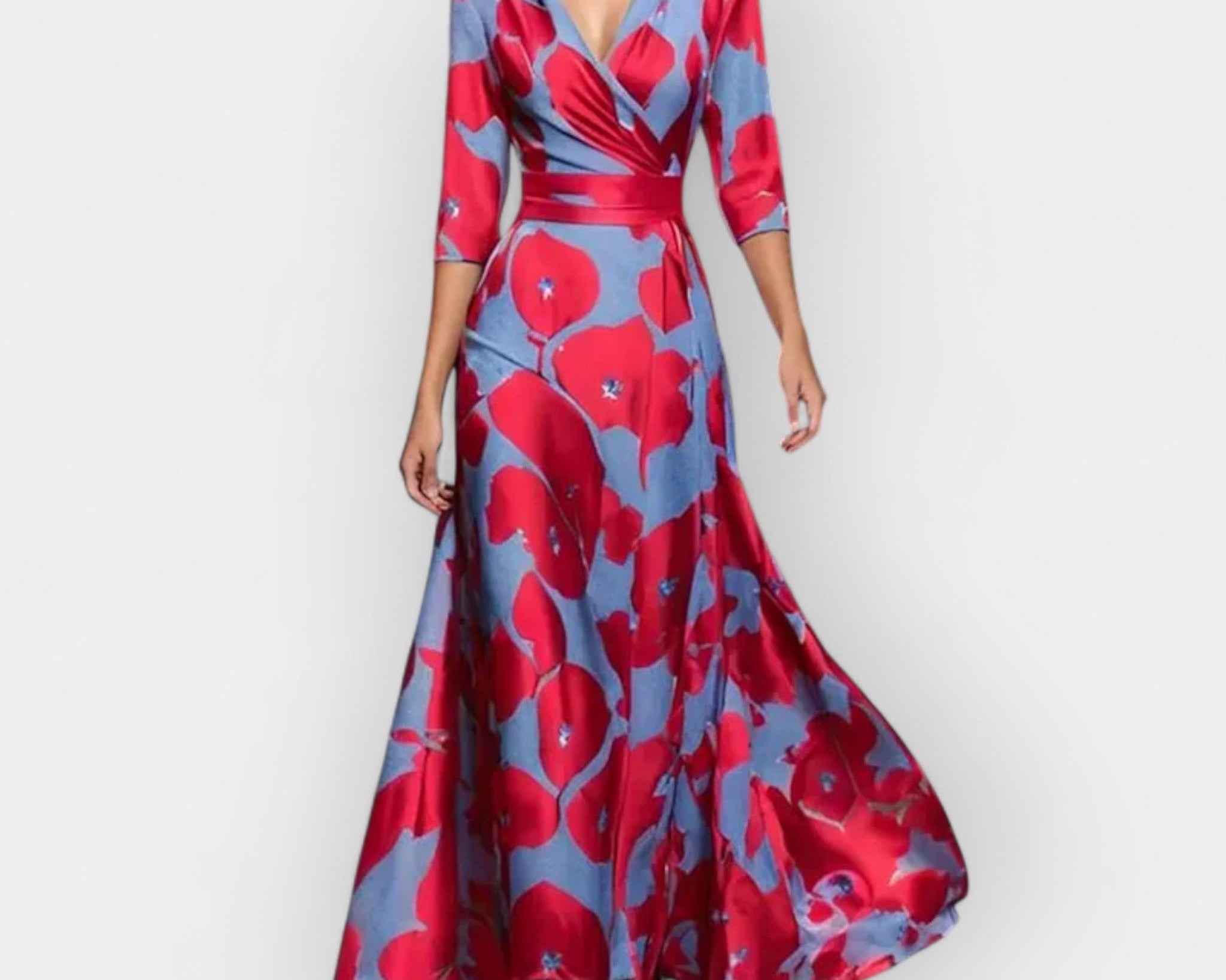 Maxi šaty s květinovým vzorem