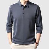 Libuše- Elegantní pénská polo košile s dlouhým rukávem