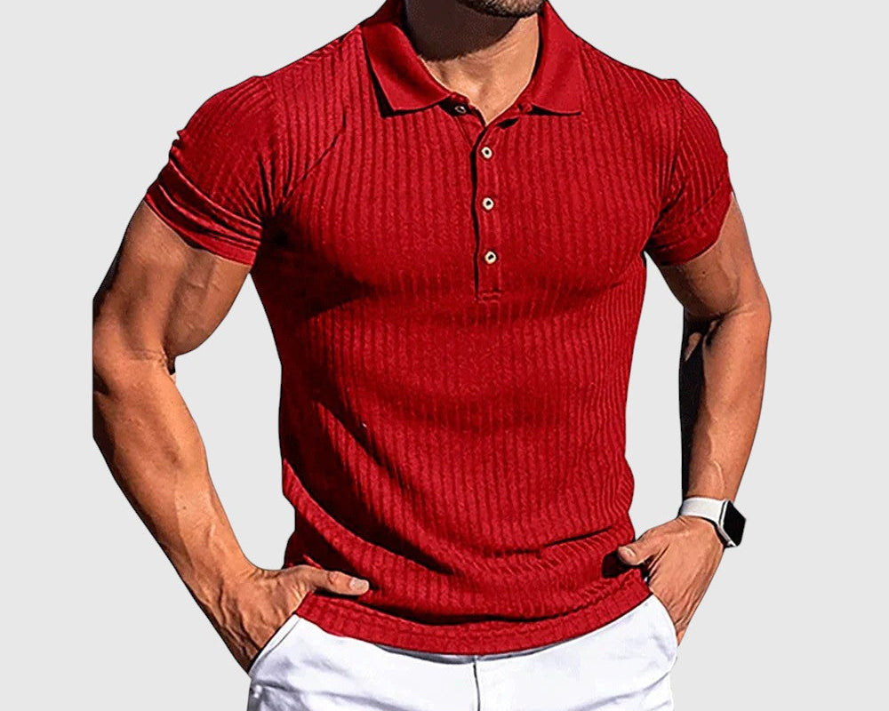 Libuše- Elegantní pruhovaná polo košile