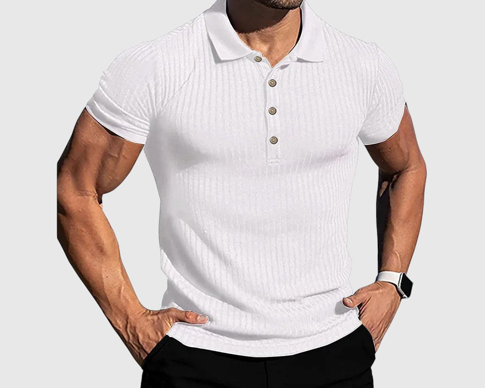 Libuše- Elegantní pruhovaná polo košile