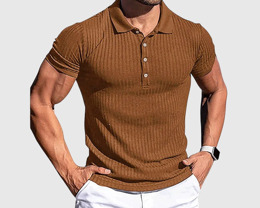 Libuše- Elegantní pruhovaná polo košile