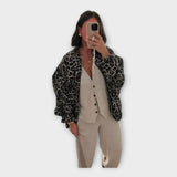 PERLA-Elegantní svetr v šedé barvě