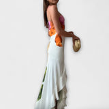 Od Sapphire - Elegantní Patchwork Maxi Šaty 