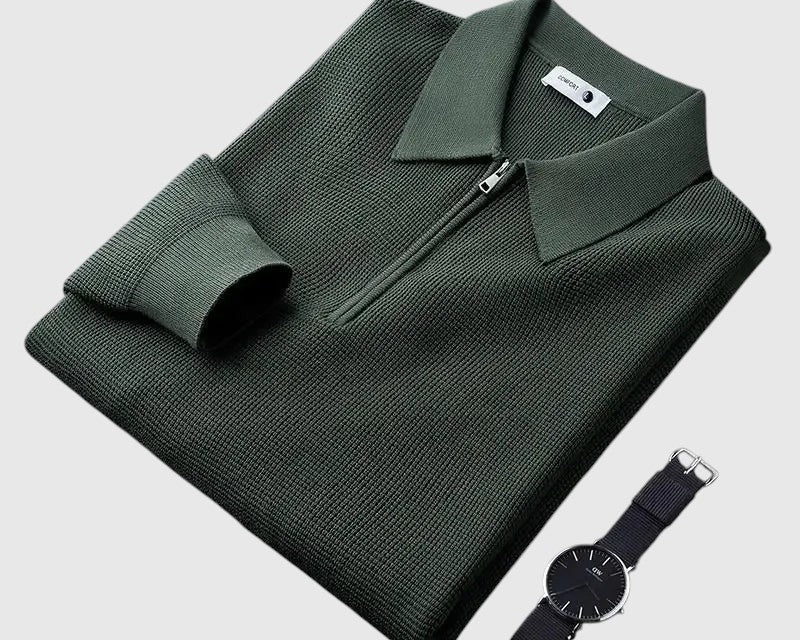 Perla- Elegantní pánská mikina se zipem