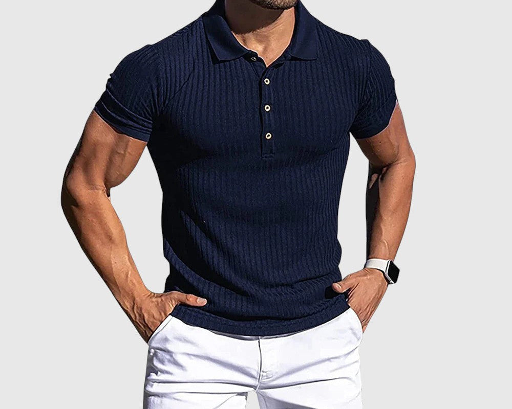 Libuše- Elegantní pruhovaná polo košile