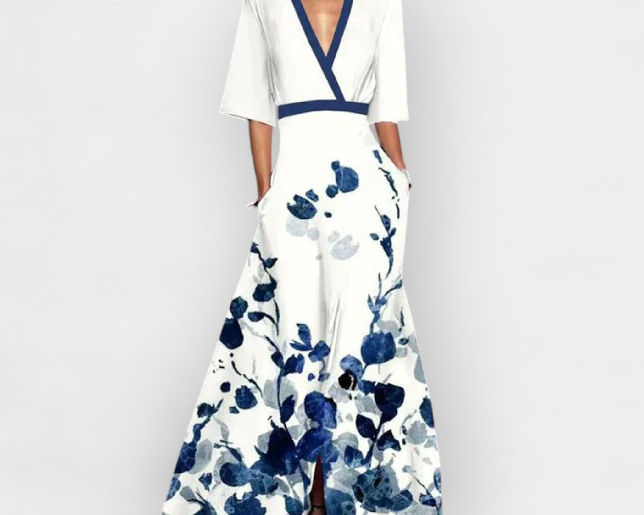 Maxi šaty s květinovým vzorem