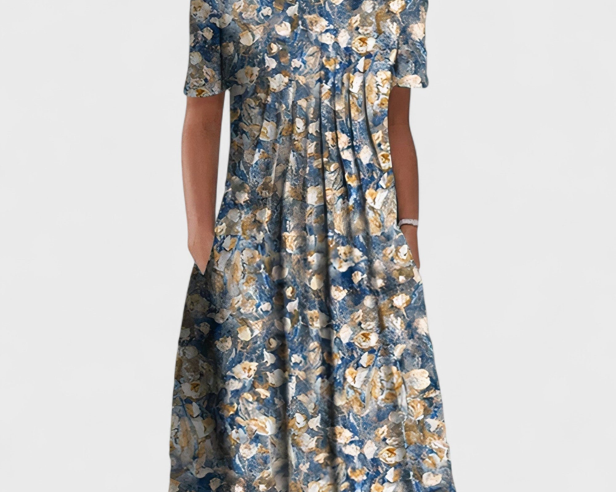 Květa - Elegantní Midi Šaty