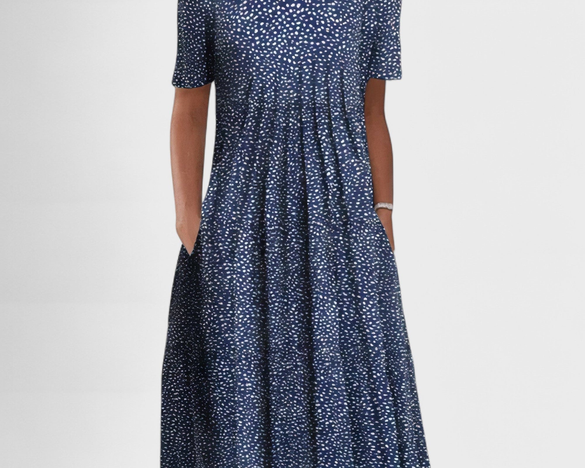 Květa - Elegantní Midi Šaty