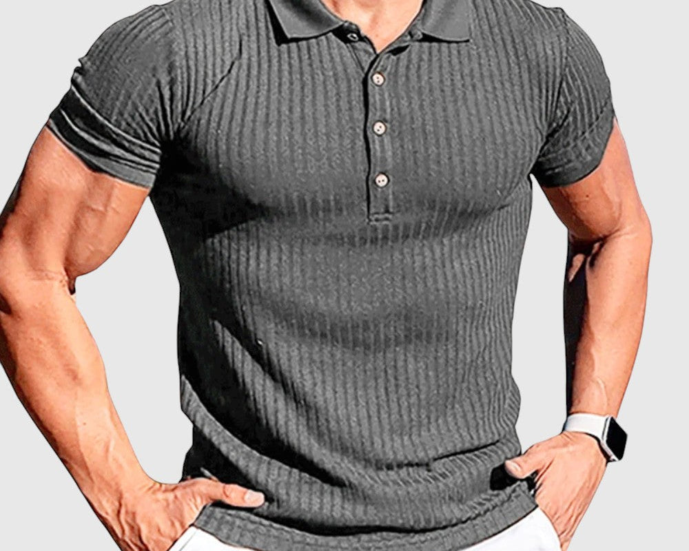 Libuše- Elegantní pruhovaná polo košile