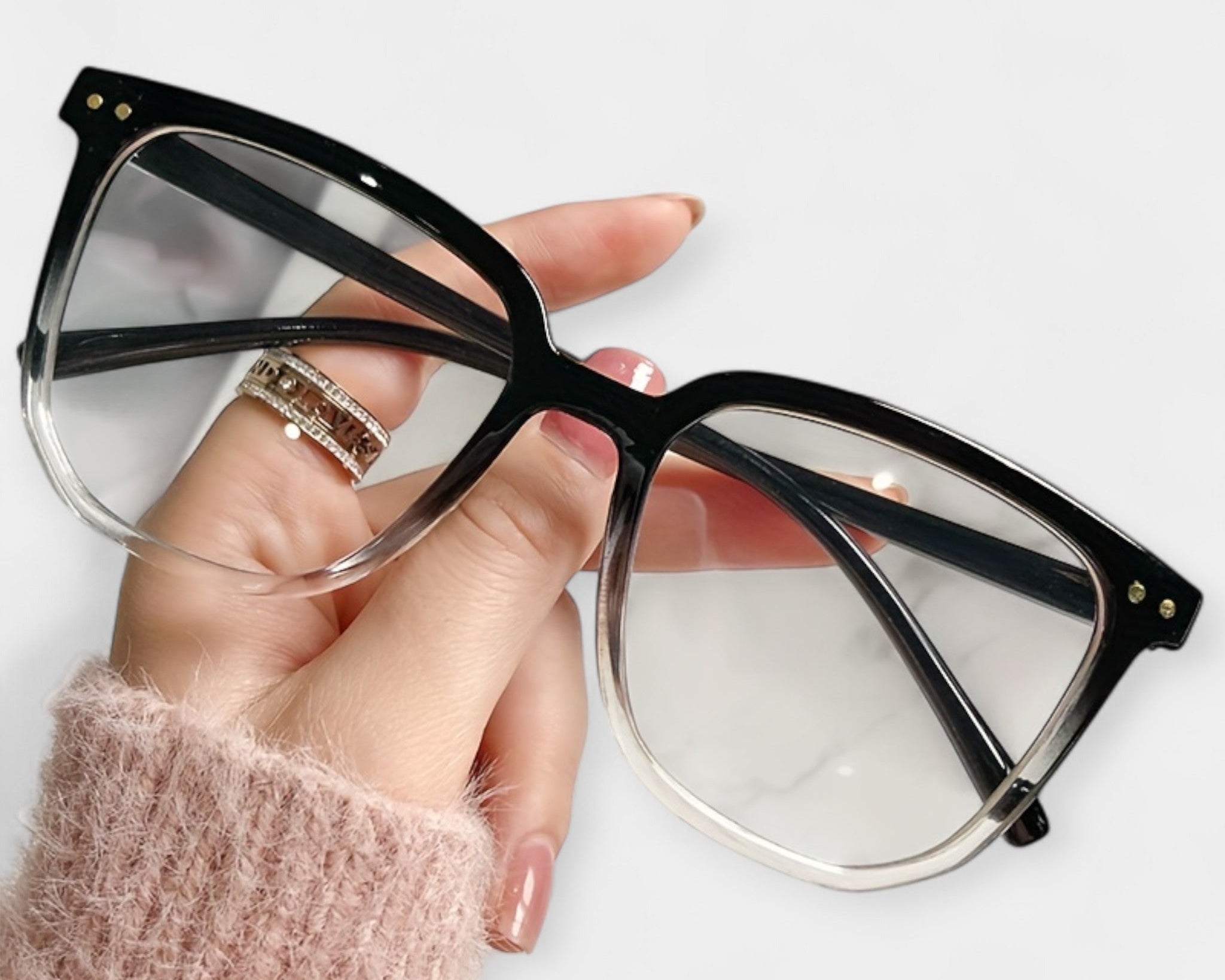 Čtvercové brýle s ochranou proti modrému světlu