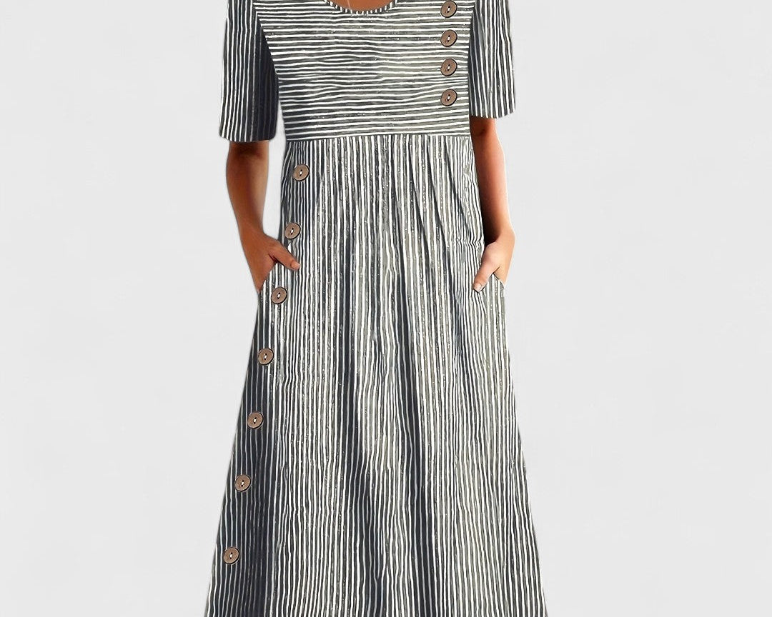 Radka - Pruhované Letní Šaty